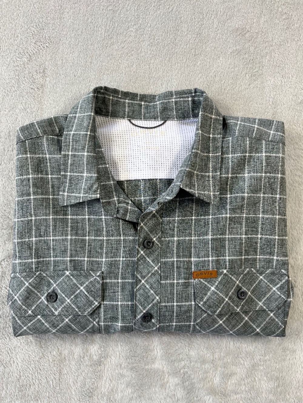 Classic Orvis Fishing Outdoor Short Sleeve Button Down Shirt Men's sz XXL